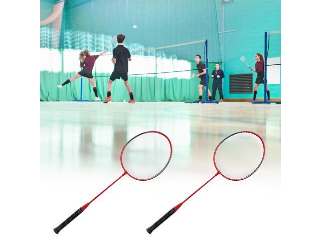 Pro 2 Player Badminton Racket Set Outdoor Sports And Games Training Practice 