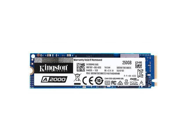 Kingston A2000 Solid State Drive NVMe PCIe SSD High Speed Reading Writing SSD Compact Shockproof M.2 NVMe SSD 250GB