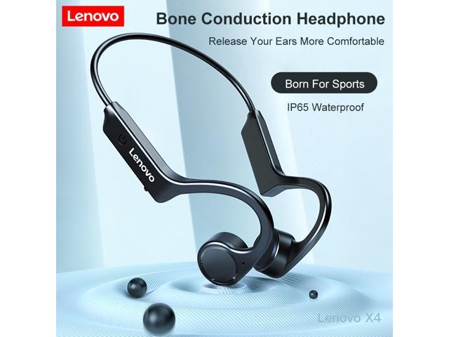 Lenovo X4 Bone Conduction Headphones Wireless Bluetooth 5.0 Earphone Outdoor Sports Headset Waterproof Hands-free with Microphone