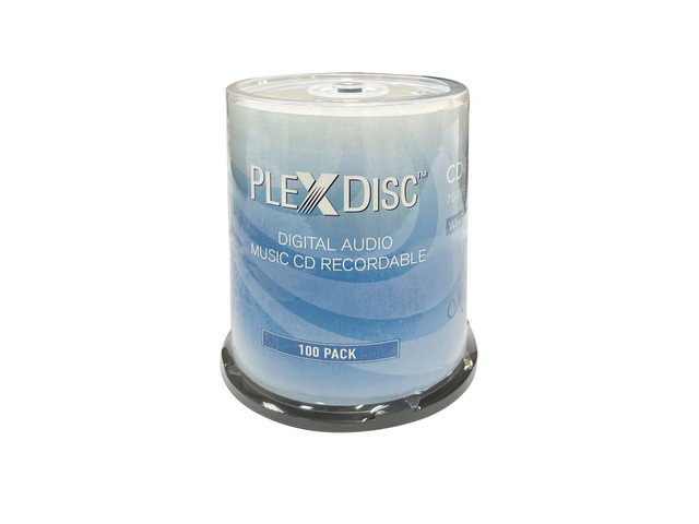 Plex Disc Cd R PlexDisc 52x Digital Audio Music CD-R Disc 700MB White Inkjet Printable ...