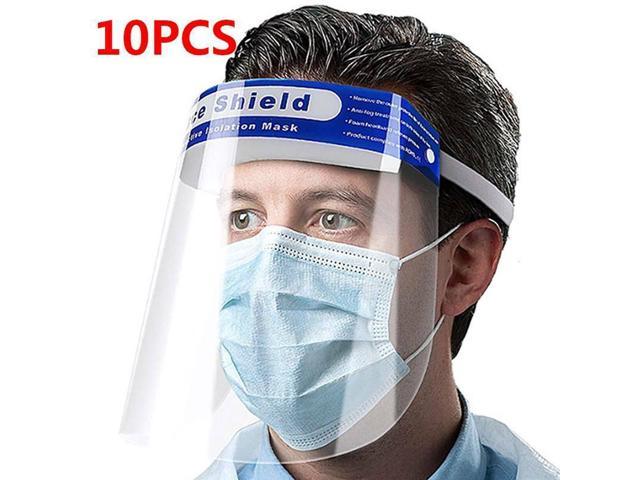 10x Full Face Covering Anti-fog Safety Shield Tool Clear Glasses Eye Helmet Hats 