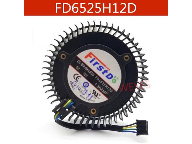 For AMD Radeon R9 270 270X Graphics card  FD6525H12D 65mm 12V 1.3A 4 Pin Video Card Cooler  Cooling Fan