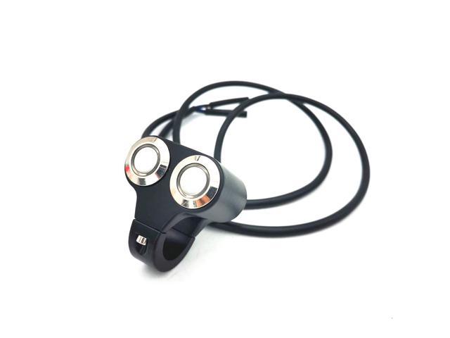 1" 25mm Motorcycle Handlebar Switch ON/OFF Manual-return Latching Buttons 