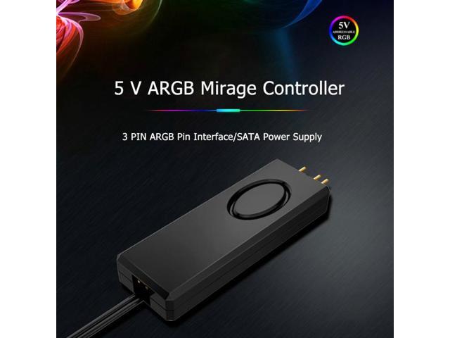 Jonsbo ARGB Controller SATA Pin Power Supply ARGB Controller for 3Pin 5V Case LED Lighting Desktop Computer 