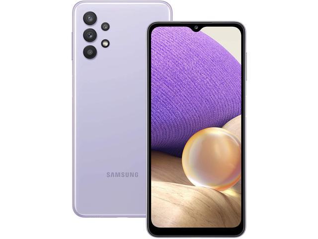 Samsung Galaxy A32 4G SM-A325F/DS (128GB / 6GB) - GSM Unlocked Phone For AT&T, T-Mobile - 64MP - 6.4" International Version - VIOLET - 2 days of Delivery