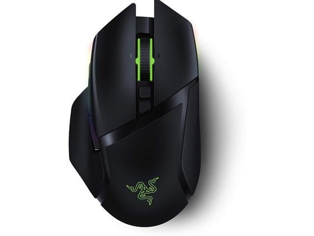 Photo 1 of Razer Basilisk Ultimate Hyperspeed Wireless Gaming Mouse: Fastest Gaming Mouse Switch - 20K DPI Optical Sensor - Chroma RGB Lighting - 11 Programmable Buttons - 100 Hr Battery - Classic Black