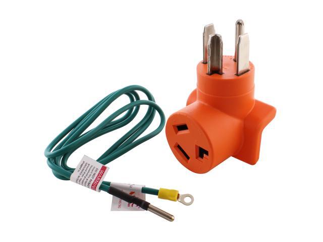 30a 250v Nema 14 30 4 Prong New Dryer Plug To 3 Prong Nema 10 30 Old Dryer Socket Adapter Newegg Com