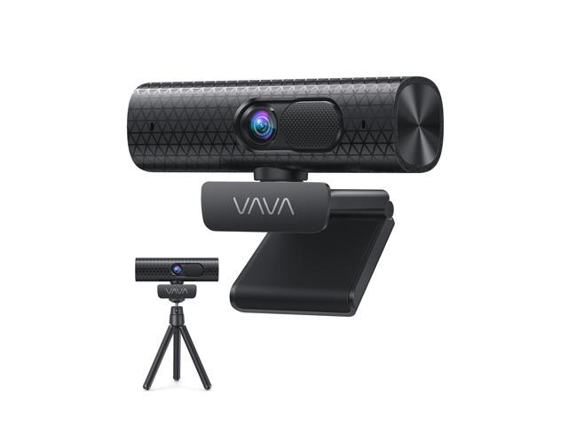 VAVA 2K Autofocus Webcam with Dual Microphones, FHD 1080P/60fps Webcam, 4X Digital Zoom, USB 2.0 Webcam with Tripod and Cover Slide for PC, Laptop, Mac, Zoom, Skype, YouTube