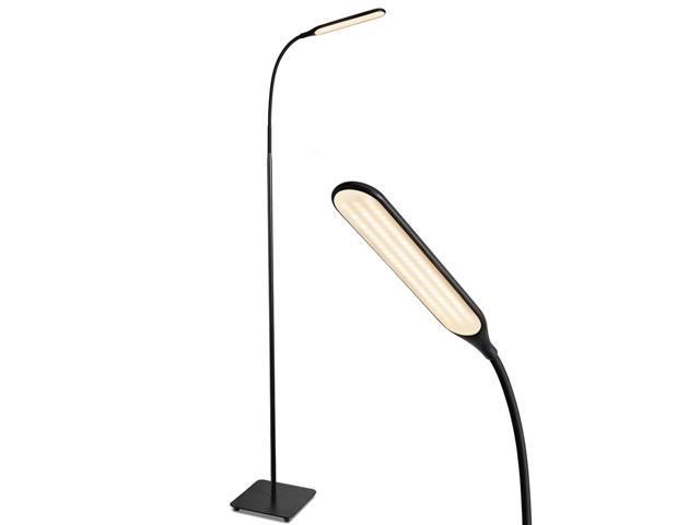 LED Bright Reading and Craft Floor Lamp - TaoTronics Modern Standing Pole Light - Dimmable, Adjustable Gooseneck Task Lighting Great in Sewing Rooms, Bedrooms