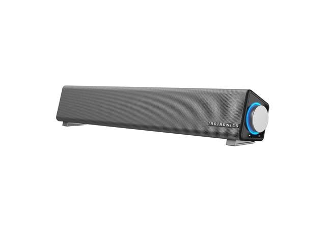Computer USB Powered Monitor Speaker Sound Bar 3.5mm Audio Wired Soundbar Speaker Converts to Vertical Desktop Speaker 