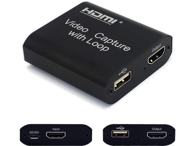 Plug and Play for Live Video Streaming Record Elikliv HDMI to HDMI USB 2.0 1080P Recording Device with HDMI Loop-Out USB Video Capture Card