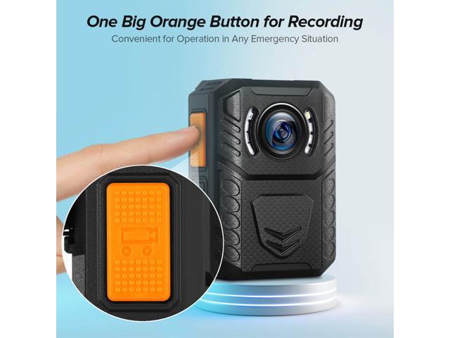 Auto Night Vision Cameras（Including 128GB Card） BOBLOV X3A 128GB Body Camera New Study Appearance Mould Police Body Camera Removable SD Card 9Hours Recording Wearable Body Mounted Camera 