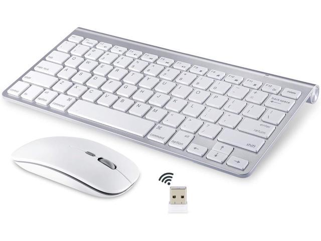 Wireless Keyboard and Mouse Compatible with iMac MacBook Windows