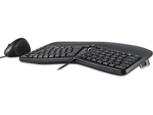 and Membrane Low Profile Keyboard with Adjustable Palm Rest Perixx Periduo-406 Wired Compact Ergonomic Split Design Keyboard and Vertical Mouse Combo Tilt Scroll Wheel
