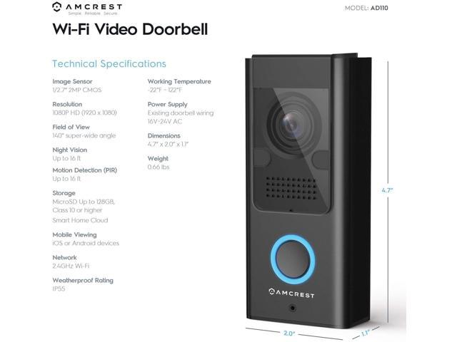 amcrest video doorbell