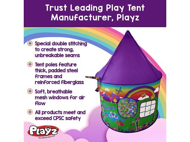 Unicorn Toys for 2 Year Old Girls Indoor Pop up Playhouse Set Gifts for Kids Birthday Party Favors Toddlers Age 1-3 3-5 4-7 Princess Tent with Unicorn Ring Toss Game Kids Castle Play Tent for Girls