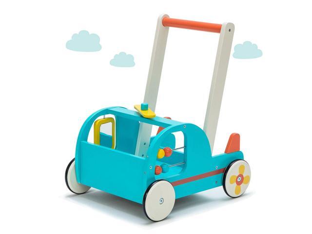 wooden baby stroller walker