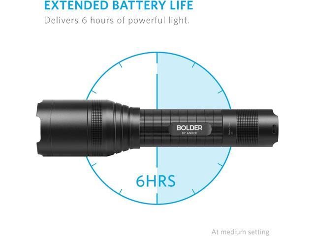 Anker Rechargeable Bolder LC90 LED Flashlight, Pocket-Sized Torch