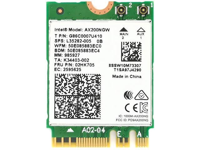 Wifi 6 Ax0 802 11ax Wifi Card 2400mbps 5ghz And 574mbps 2 4ghz Wireless Module For Laptop Desktop With Bluetooth 5 1 Windows 10 64bit And Linux M 2 Ngff 2230 Newegg Com