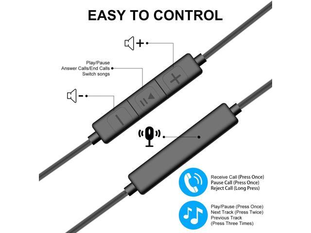 Usb Type C Earphones Stereo In Ear Earbuds Headphones With Microphone Noise Cancelling Wired Earbuds With Mic And Volume Control Compatible With Google Pixel 2 Xl Xiaomi Huawei And More Newegg Com