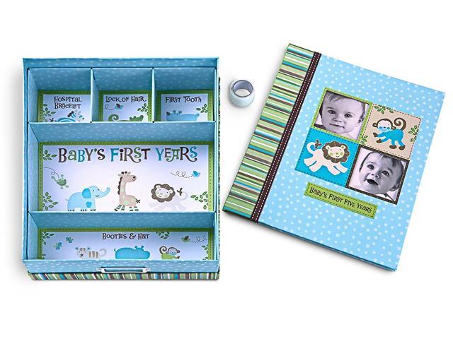baby memory book first five years diary milestone storage box keepsake scrapbook journal photo album