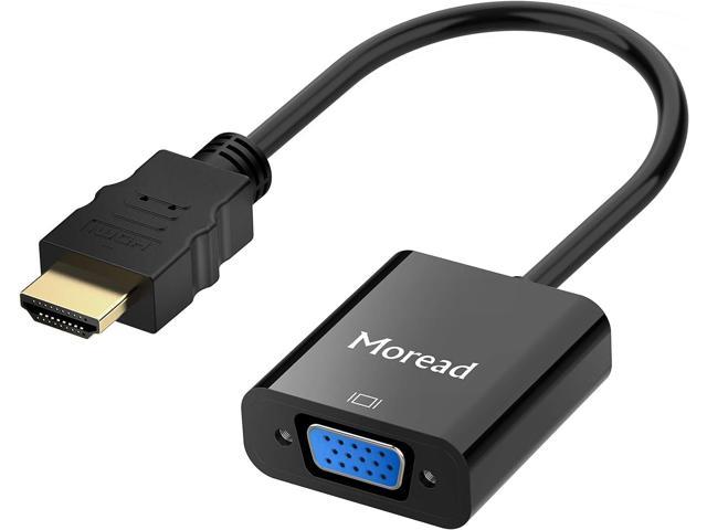 Raspberry Pi Chromebook Monitor Roku Laptop Desktop PC Cyclotronix HDMI Male to VGA Female Adapter Gold Plated Compatible for Computer Projector Xbox and More HDTV 