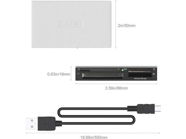 Smartmedia Card Reader Writer All In 1 Usb Universal Multi Card Adapter Slim Hub Read Smart 7958