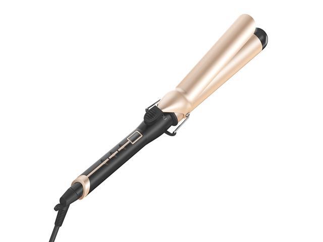 Curling Iron 1 5 Inch With Tourmaline Ceramic Coating Hair Curling Wand 1 1 2 Inch With Anti Scalding Insulated Tip Hair Salon Curler Waver Maker 200 F To 410 F For Big Wavy Hair Styles Newegg Com