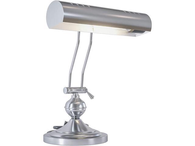 Home Intuition Classic Antique Retro Adjustable Leaning Piano Lamp Banker Desk Light Satin Nickel Newegg Com