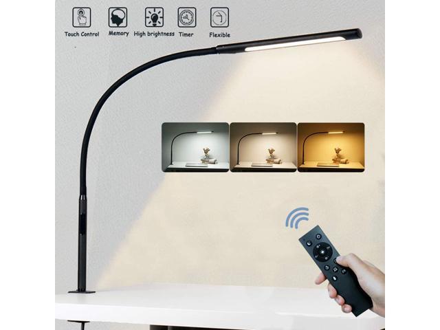 AmazLit Desk Lamp With Clamp, Eye-Care Swing Arm Desk Lamp