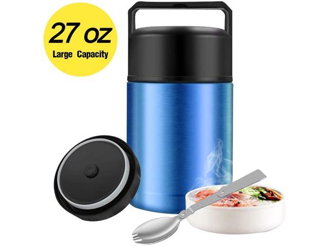 Food Thermos27oz Wide Mouth Soup Thermos for Hot Food with Folding ...