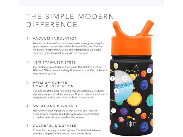 Simple Modern 14oz Stainless Steel Solar System Summit Kids Tumbler with  Lid and Straw