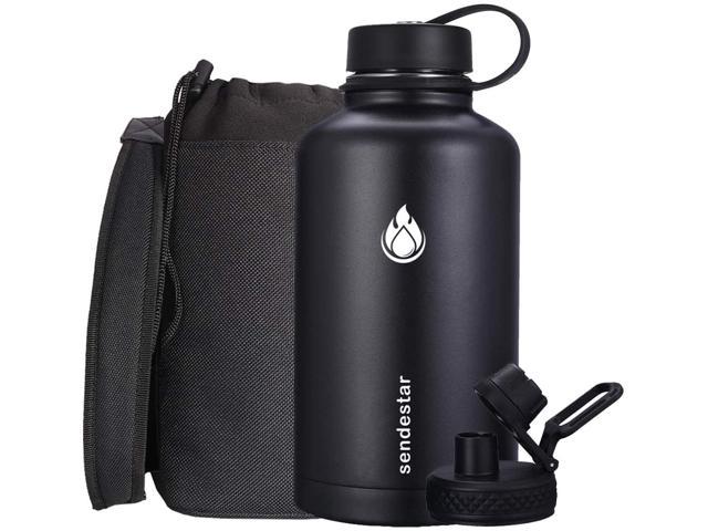 SENDESTAR Stainless Steel Water Bottle-12oz 24oz 40oz or 64oz with 