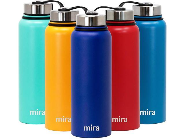 MIRA 40 Oz Stainless Steel Vacuum Insulated Wide Mouth Water Bottle |  Thermos Keeps Cold for 24 hours, Hot for 12 hours | Double Walled Powder  Coated