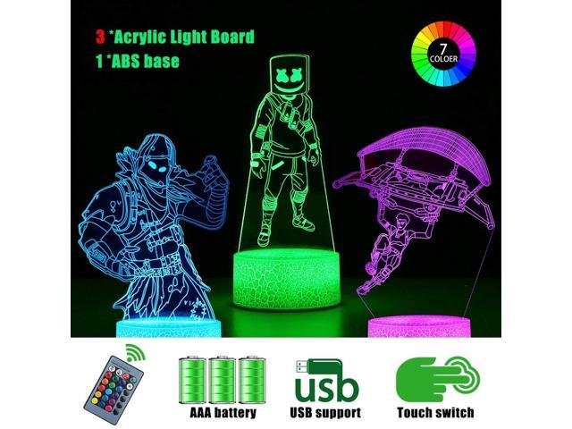 Battle Royale 3D Night Light,16 Color Change Decor Lamp with Remote Smart Touch