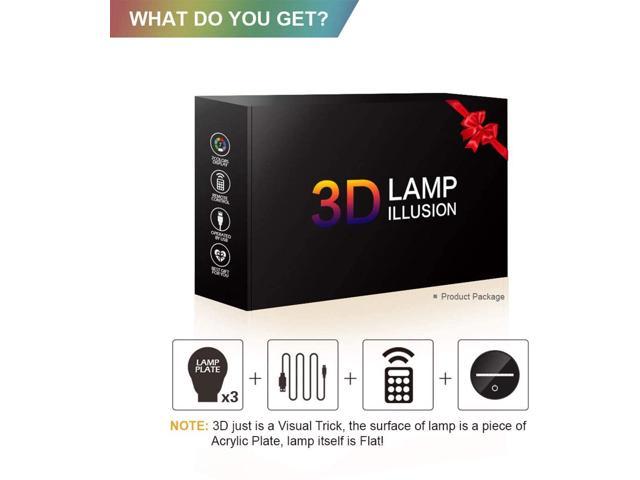 Smart Touch Battle Royale 3D Night Light,16 Color Change Decor Lamp with Remote