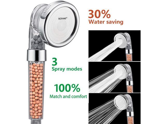 Nosame Shower Head Ionic Filter Filtration High Pressure Water Saving 3