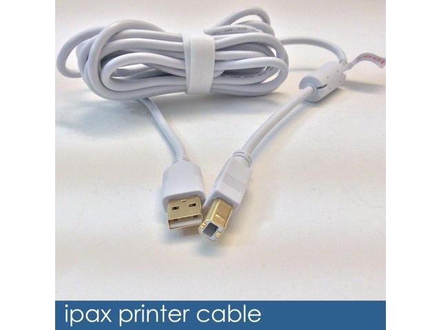 Ipax 10ft Long USB Printer Power Cable Compatible with for Canon ImageClass D530 D550 D1520 D1550 LBP251dw LBP6030w LBP6230dw MF216n MF232w MF236n MF247dw MF249dw MF634Cdw MF4770n MF4880dw MF4890dw 