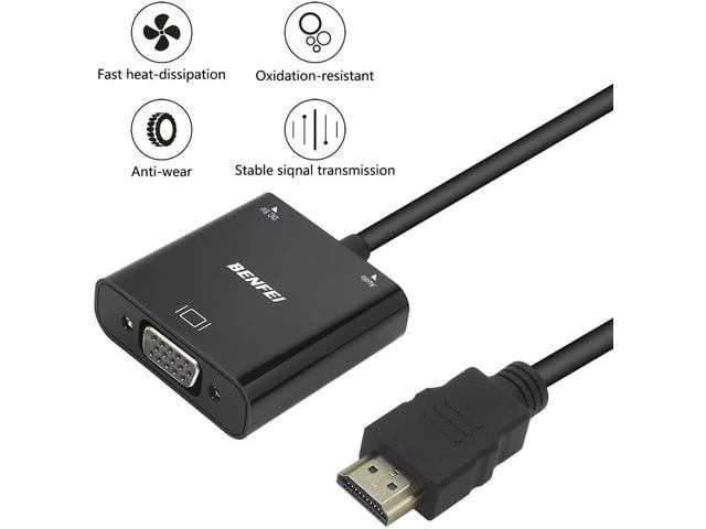 active hdmi to vga adapter with audio, benfei hdmi to vga converter ...