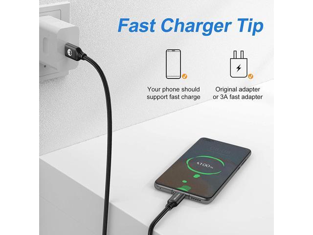 SMALLElectric Short USB Type-C Cable 5pack 12inch Fast Charging 3A Rapid  Charger Quick Cord, Braided Type C to A Cable for Galaxy S10 20 9 8 Plus