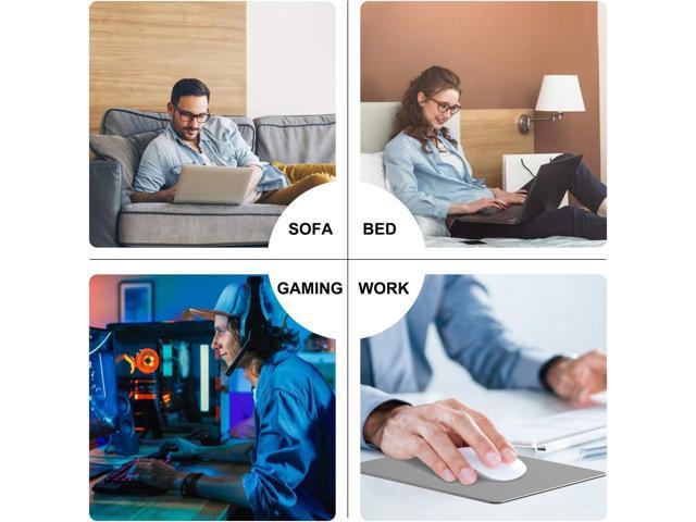 Small Size Home and Gaming 9×7 Premium Dual-Side Waterproof Fast and Accurate Control Mousepad for Office Grey Hard Metal Aluminum Mouse Pad JEDIA Mouse Pad 