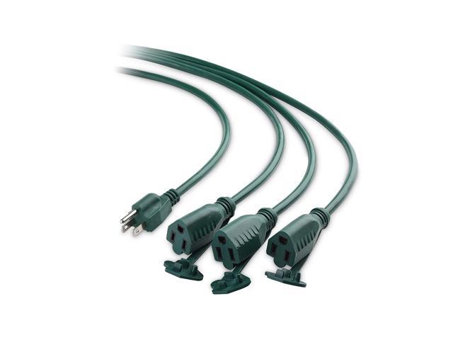 GoGreen Power GG-13725-16/3 25 SJTW Outdoor Extension Cord Lighted End-2 Pack 