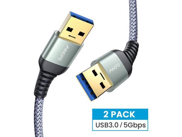 2 male end usb cable