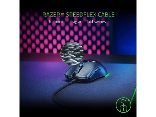 Ultra-Light Ambidextrous Gamer Mouse, Speedflex Cable Gigantus V2 Medium Soft Gaming Mouse Pad for Fast Playing Styles and Optimal Control Ultra Light Gaming Mouse Razer Viper Mini