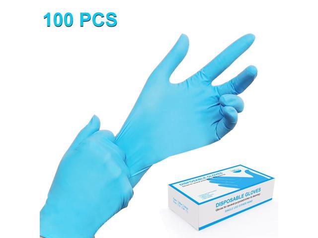 100pcs Nitrile Home Gloves, Disposable, Latex-free For Food Handling