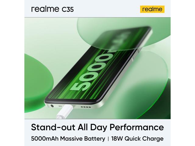 realme c35 glowing purple