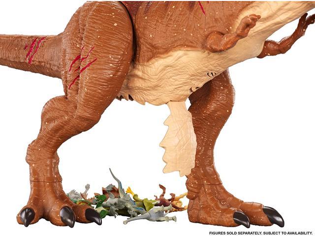 Jurassic World Battle Damage Roarin Super Colossal Tyrannosaurus Rex Figure Newegg Com