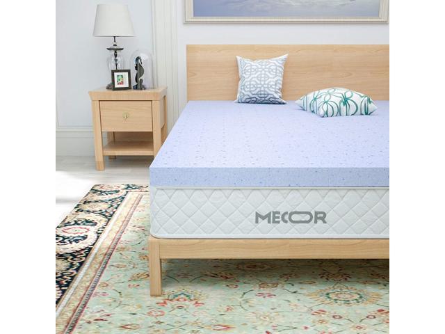 Mecor 4 Inch 4 King Size Gel Infused Mattress Topper 4in Memory Foam Mattress Topper For King Bed With Certipur Us Certified Ventilated Cooling Design Purple 80 X78 Newegg Com