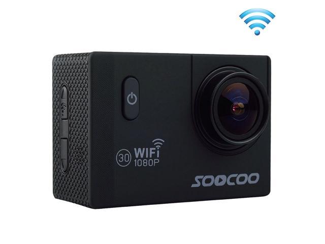 SOOCOO C10S HD 1080P NTK96655 2.0 inch LCD Screen WiFi Sports Camcorder with Waterproof Case, 170 Degrees Wide Angle Lens, 30m Waterproof(Black)