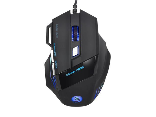 A868 Gaming Mouse - Fantastic Alternating Light USB 2.0  7-Button Wired Game Mouse Black
